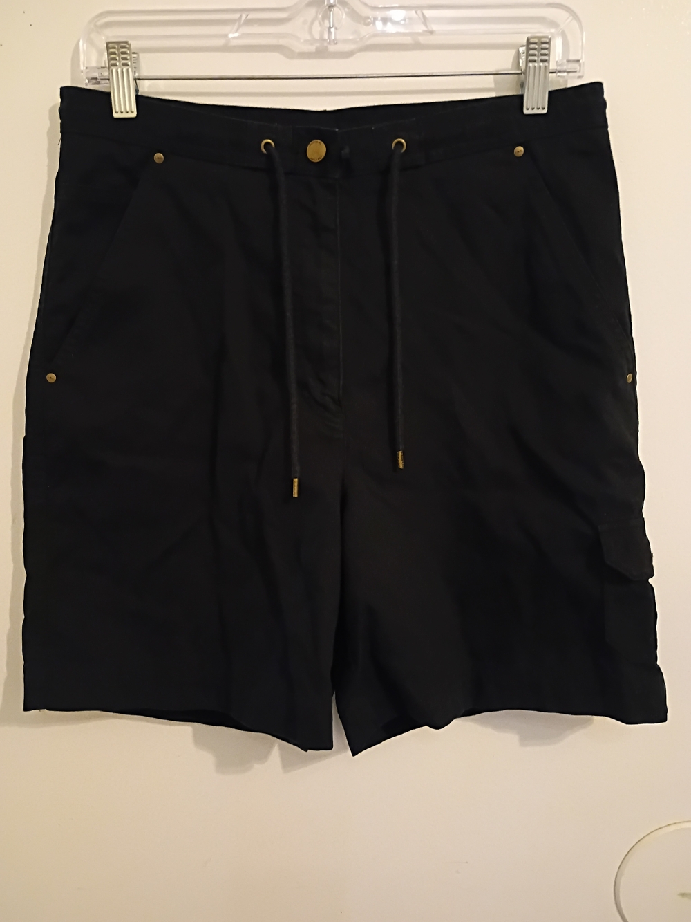 Lauren Ralph Lauren‎ Women's Black Drawstring Shorts Sz 8